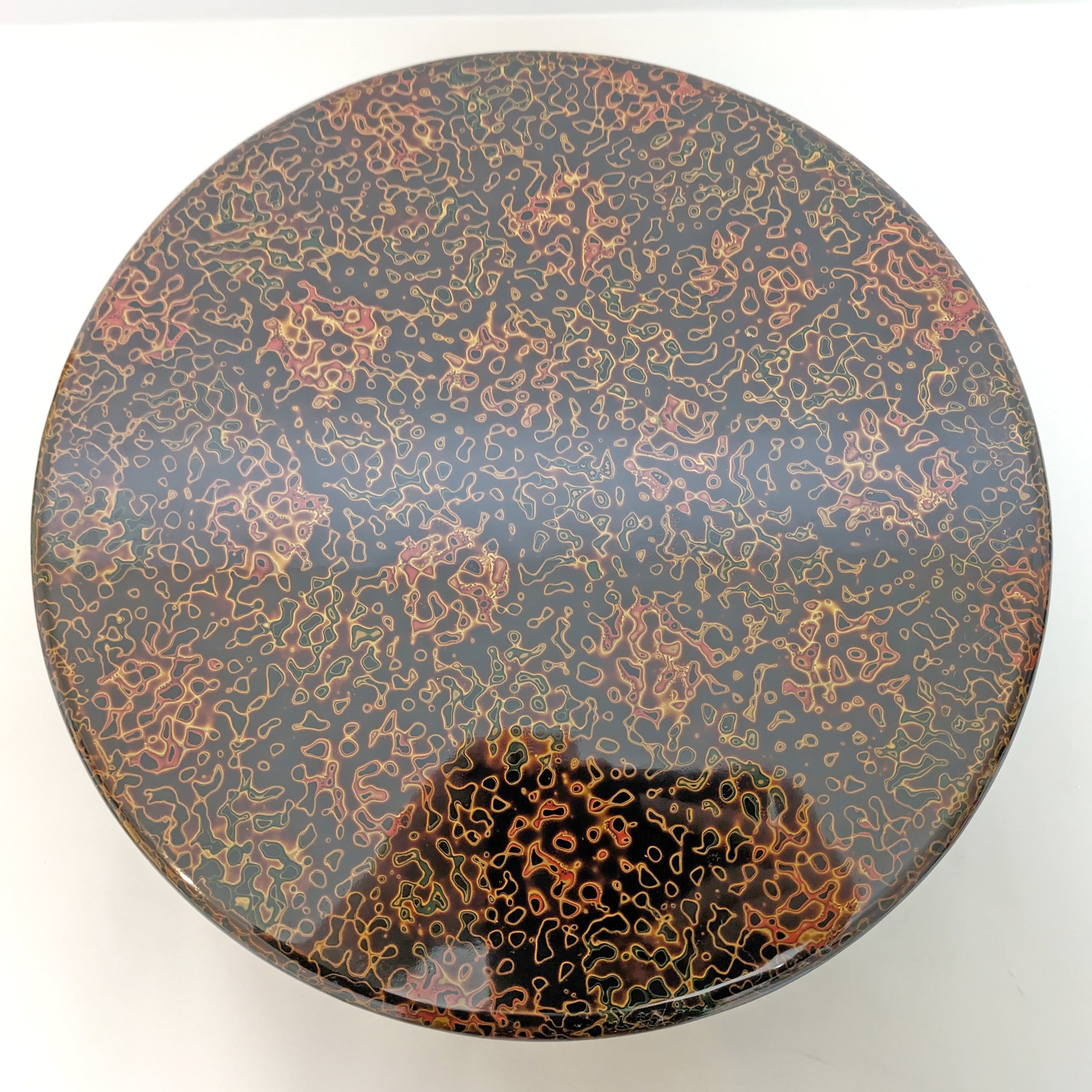 津軽塗（唐塗）バカ塗り・茶櫃・漆器・No.230531-12・梱包サイズ100