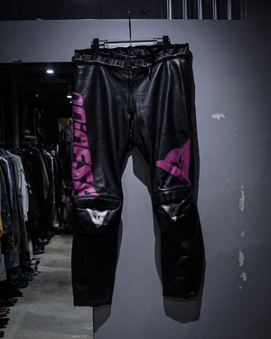 【add (C) vintage】“DAINESE” Logo Design Racing Leather Pants