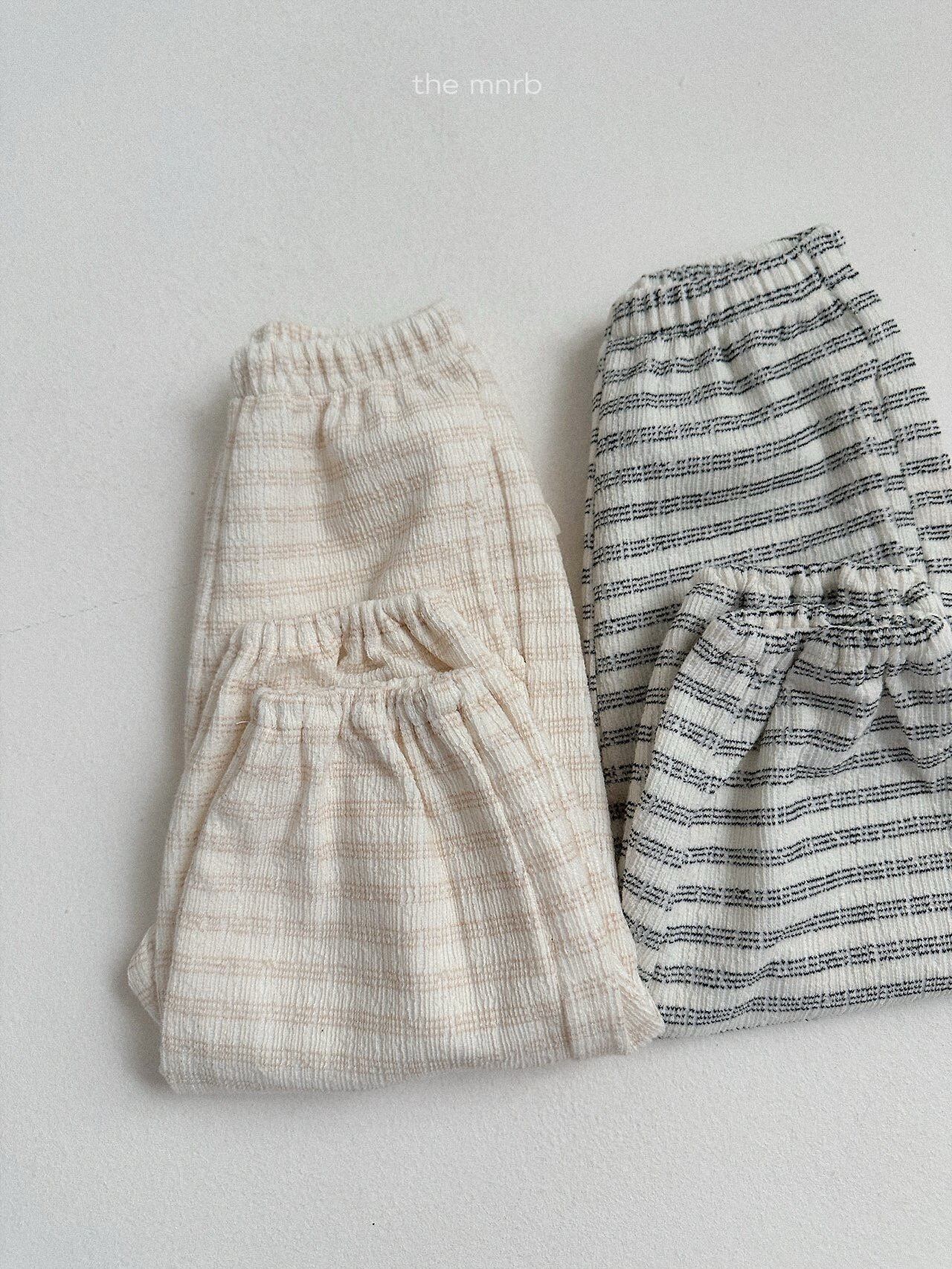 送料無料【予約】/ デイストライプジョガーパンツ / minirobe