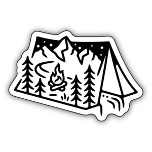 Tent Scene Sticker