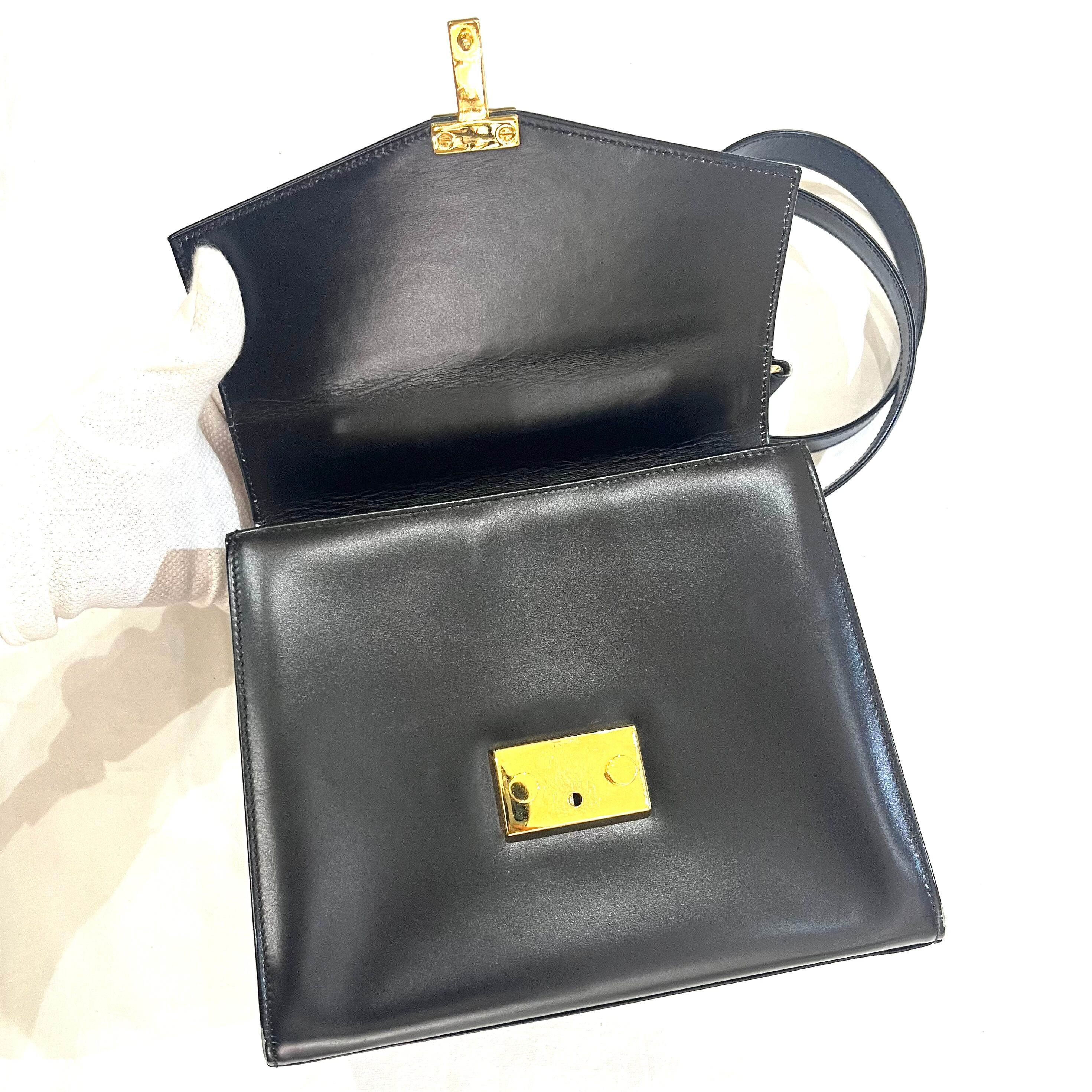 TIFFANY&CO.】2613 本革レザー 2WAYショルダーバッグ レザー ブラック