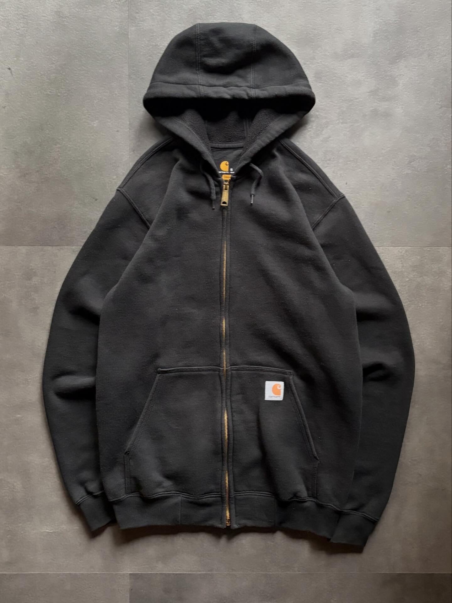 Carhartt カーハート フルジップ パーカー ブラック S オリジナル