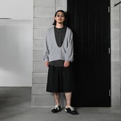 Nonnotte / Drape U Pullover with Cuff Sleeve