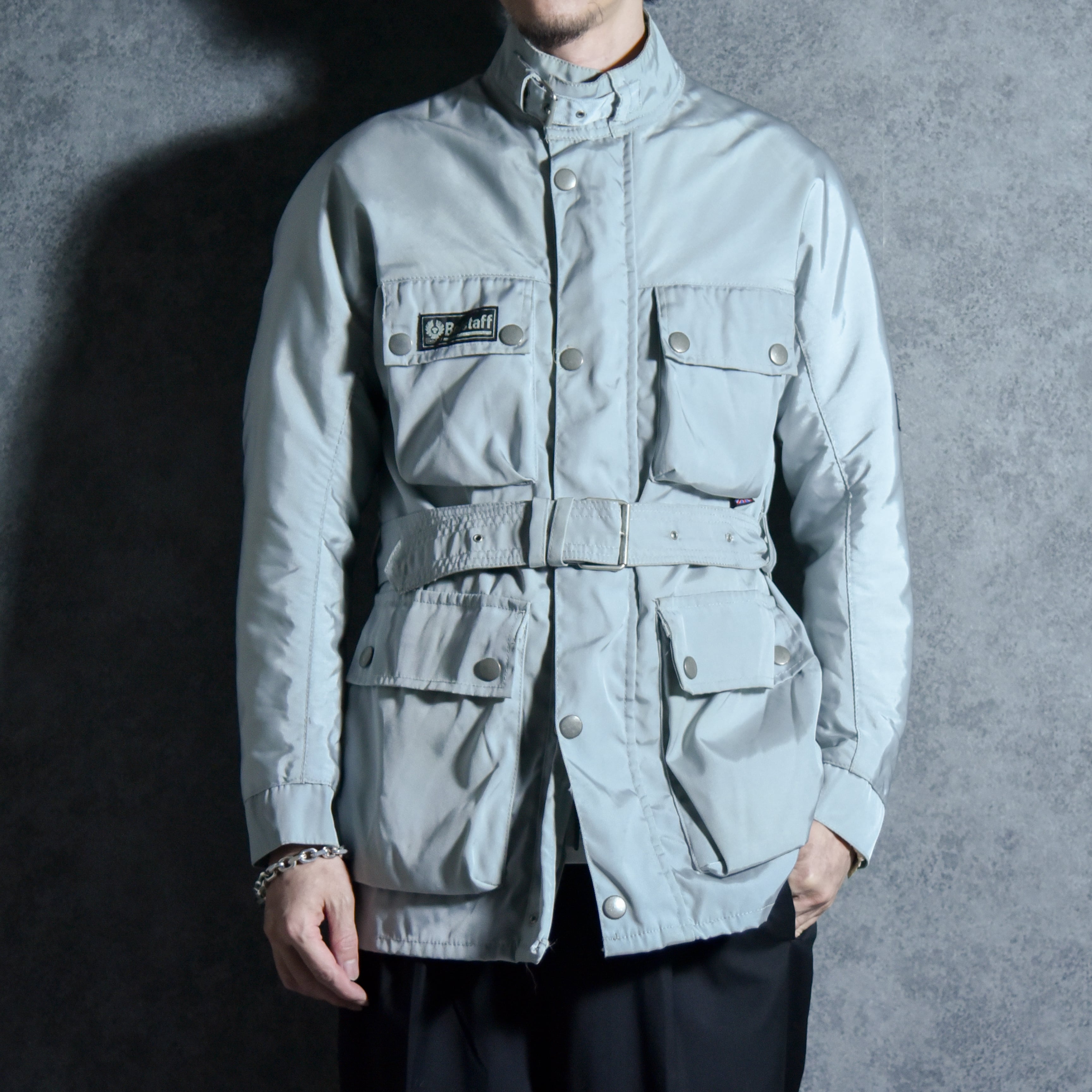 90s Belstaff Nylon Motorcycle Jacket ベルスタッフ ナイロン
