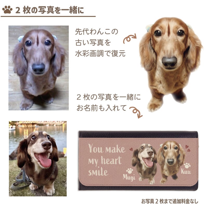 いつでも一緒 写真で作る うちの子メガネケース 名入れ対応 | 雑貨