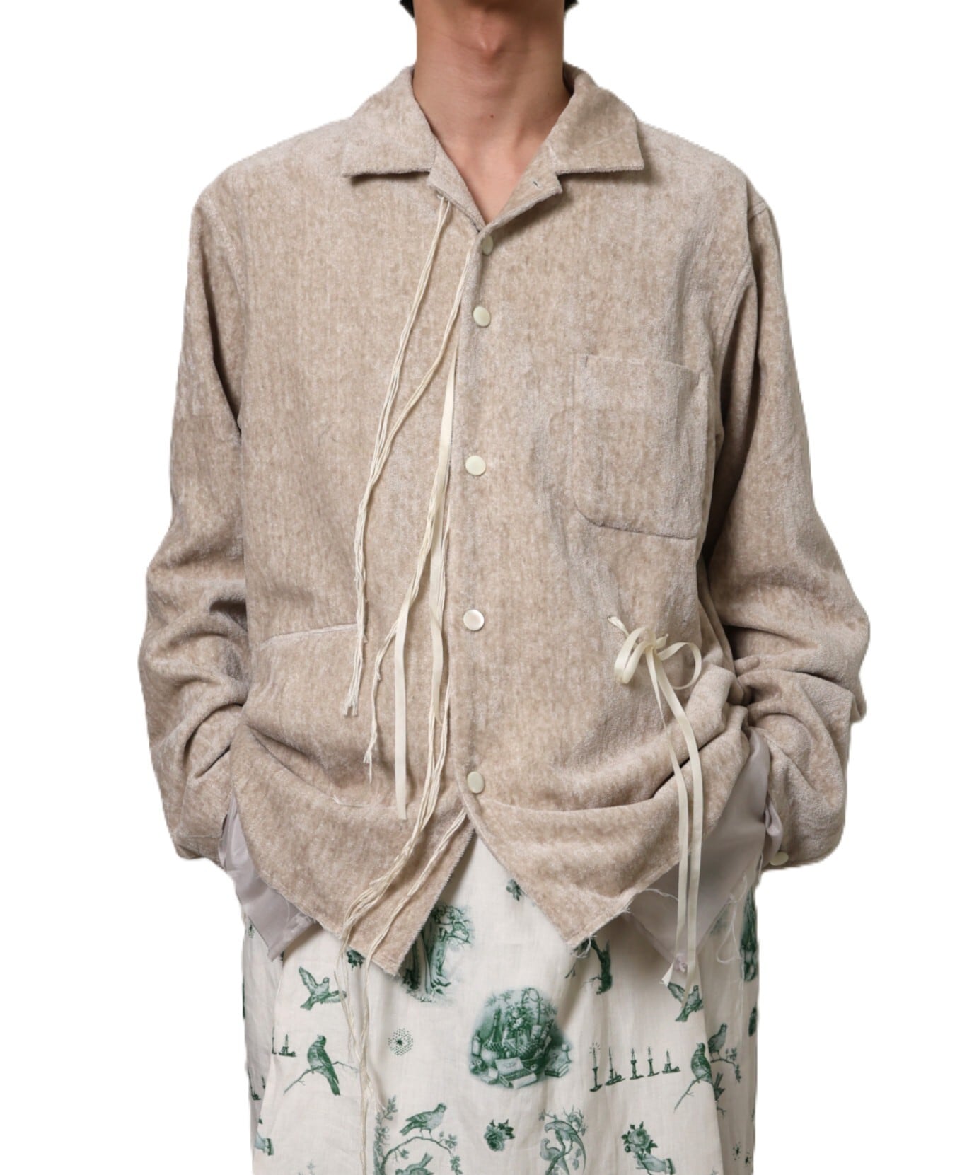 Midorikawa / MID26SS-SH01A LINING SHIRT(IVORY) | AfterSchool