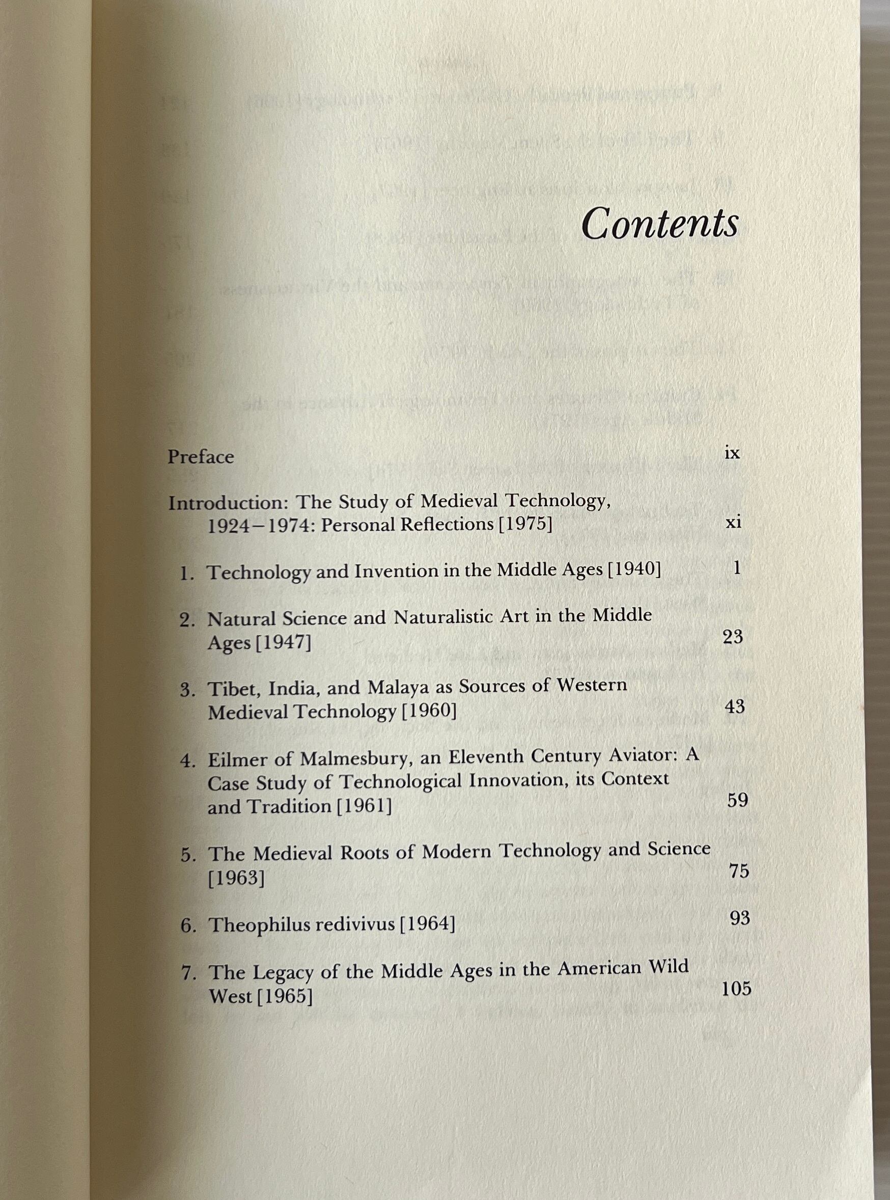 Medieval Religion and Technology: Collected Essays / Lynn White, Jr. / University of California Press