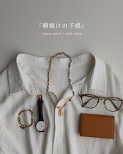 『深海の静寂』『朝焼けの予感』 coin pearl necklace 2本セット ※8月限定color