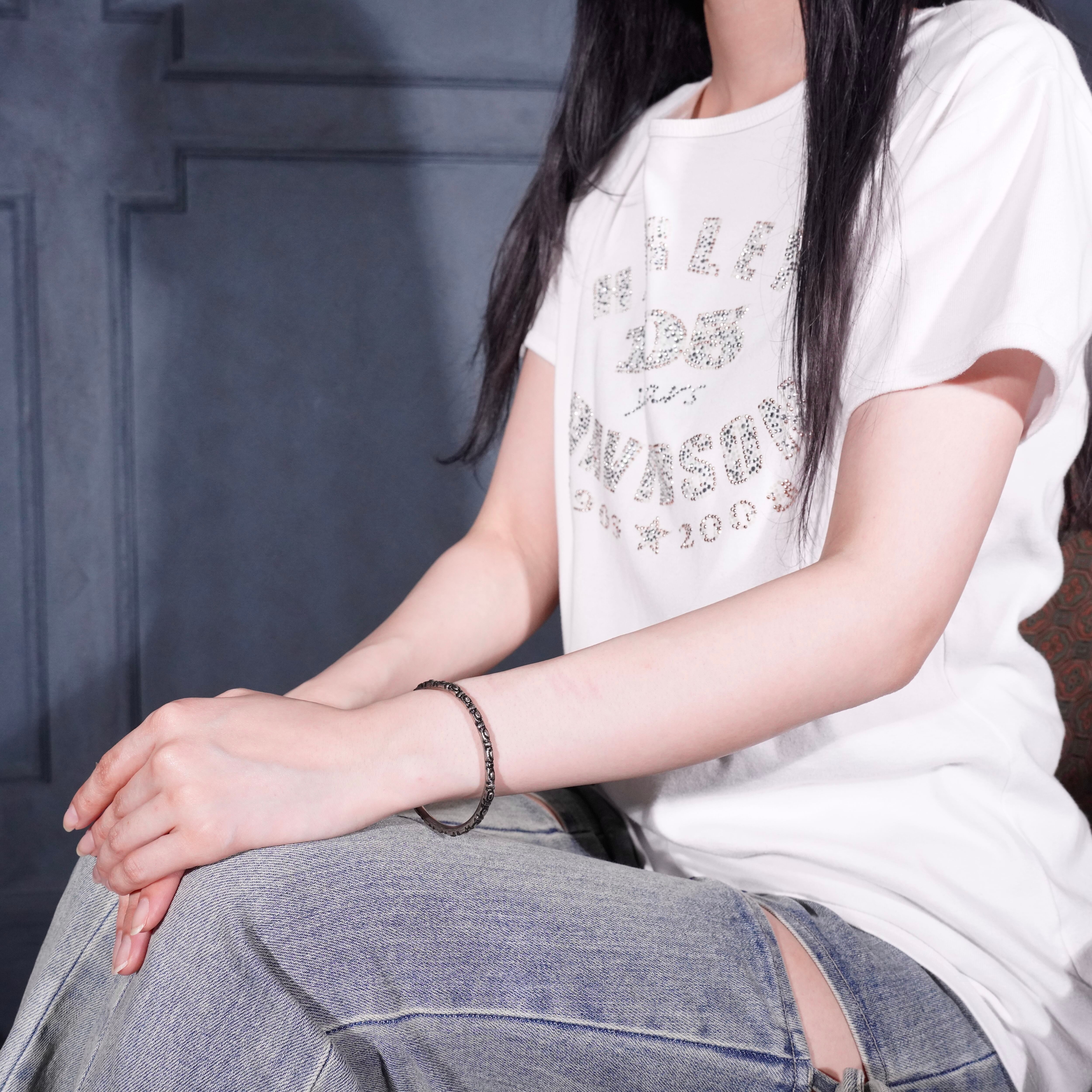 USA VINTAGE METALWORK DESIGN BANGLE/アメリカ古着メタルワーク
