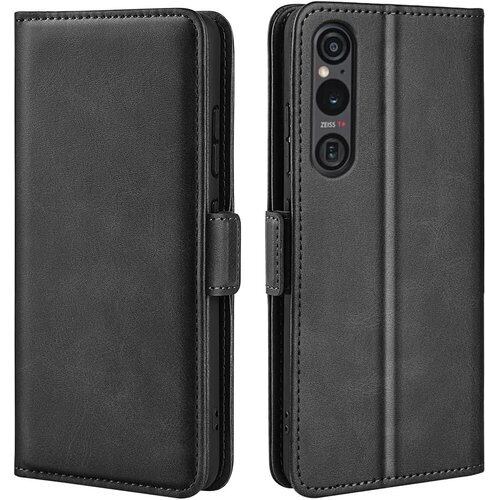 Xperia 1 VI ケース 手帳型 Sony エクスペリア1vi カバー スマホケース 財布型 カード収納 きスタンド機能 横開き レザー エクスペリア 1 VI/SO-51E/SOG13/XQ-EC44 ケース 耐衝撃 携帯カバー 横置き機能 マグネット式 おしゃれ Xperia 1 6 手帳型 ケース や指紋防止 擦り傷防止 上品な シンプル気質 スマホケース ベルトマグネット 黒 2702