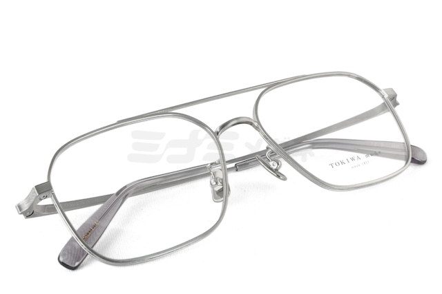 TOKIWA メガネ T-1978 Col.SG-2 ツーブリッジ スクエア クラシカル 眼鏡 おしゃれ ブランド トキワメイド 鯖江 日本製 正規品-4枚目