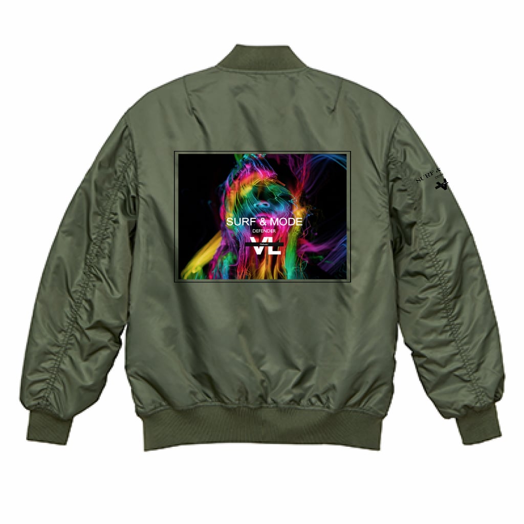 （両面印刷）United Athle タイプ MA-1 ジャケット（中綿入）