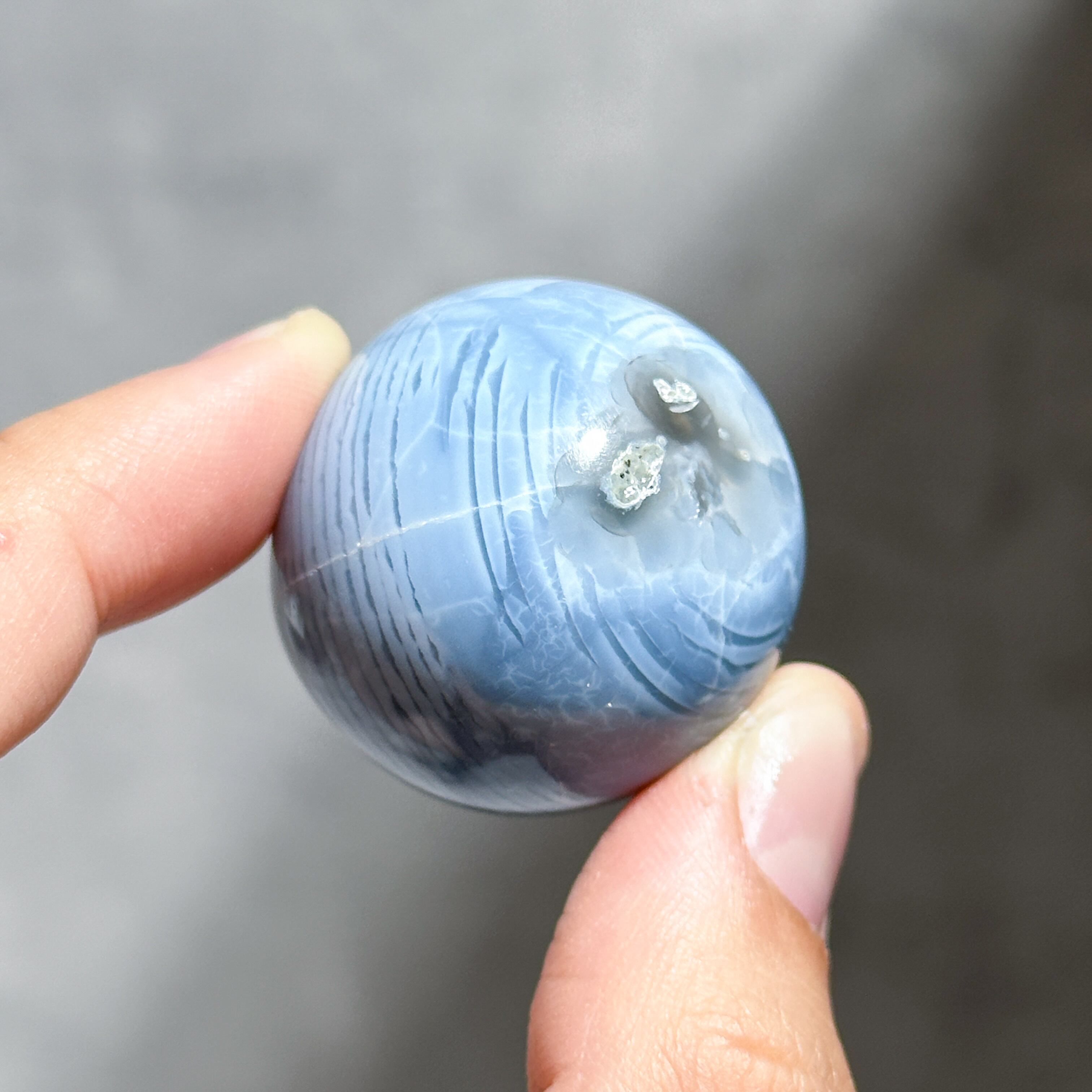 ブルーオパール スフィア12◇ Blue Opal ◇ 天然石・鉱物