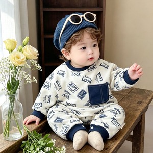 【BABY】暖かいオシャレロンパース