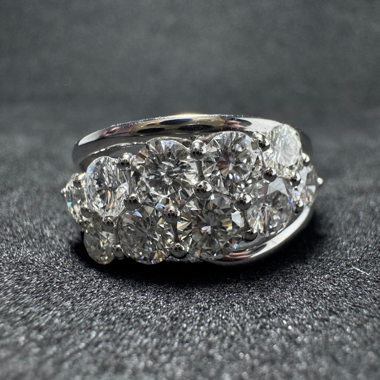 Pt900 2.237ct ダイヤモンド クラスター リング | カオキ | 日本最大級