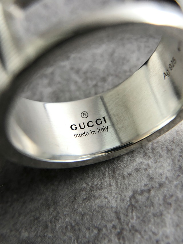 GUCCI グッチ 指輪 14号 シルバー G 925 リング vintage ヴィンテージ オールド ghjauk