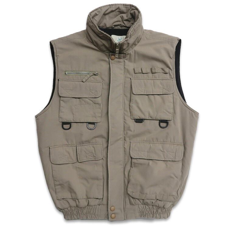 古着 WOLVERINE 裏ボア ダック ワークベスト ブラウン 表記：L