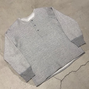 ⊕HENRY NECK SWEAT SHIRT GRAY