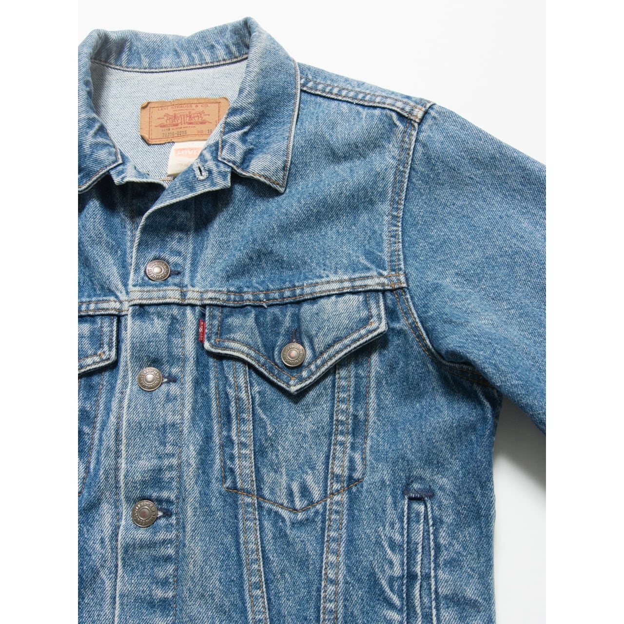 【LEVI'S】Made in U.S.A. 80's 70706 boys denim jacket（リーバイス アメリカ製 デニムジャケット ボーイズサイズ Gジャン）2b