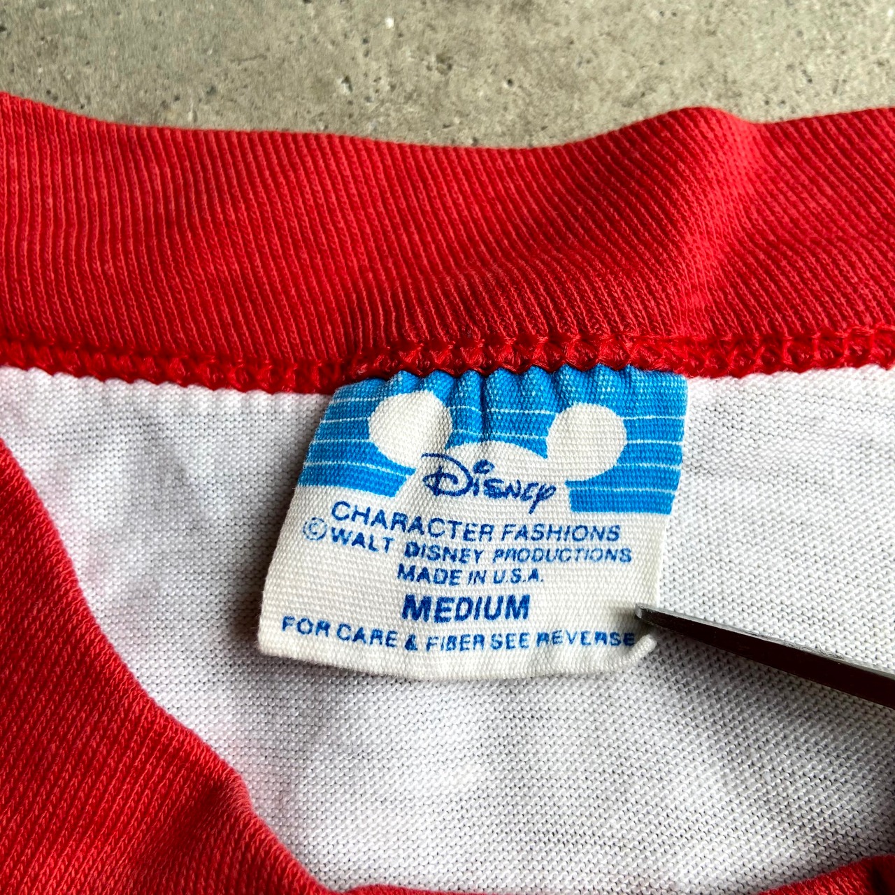 80年代 Disney ディズニー ミッキーマウス キャラクタープリント 