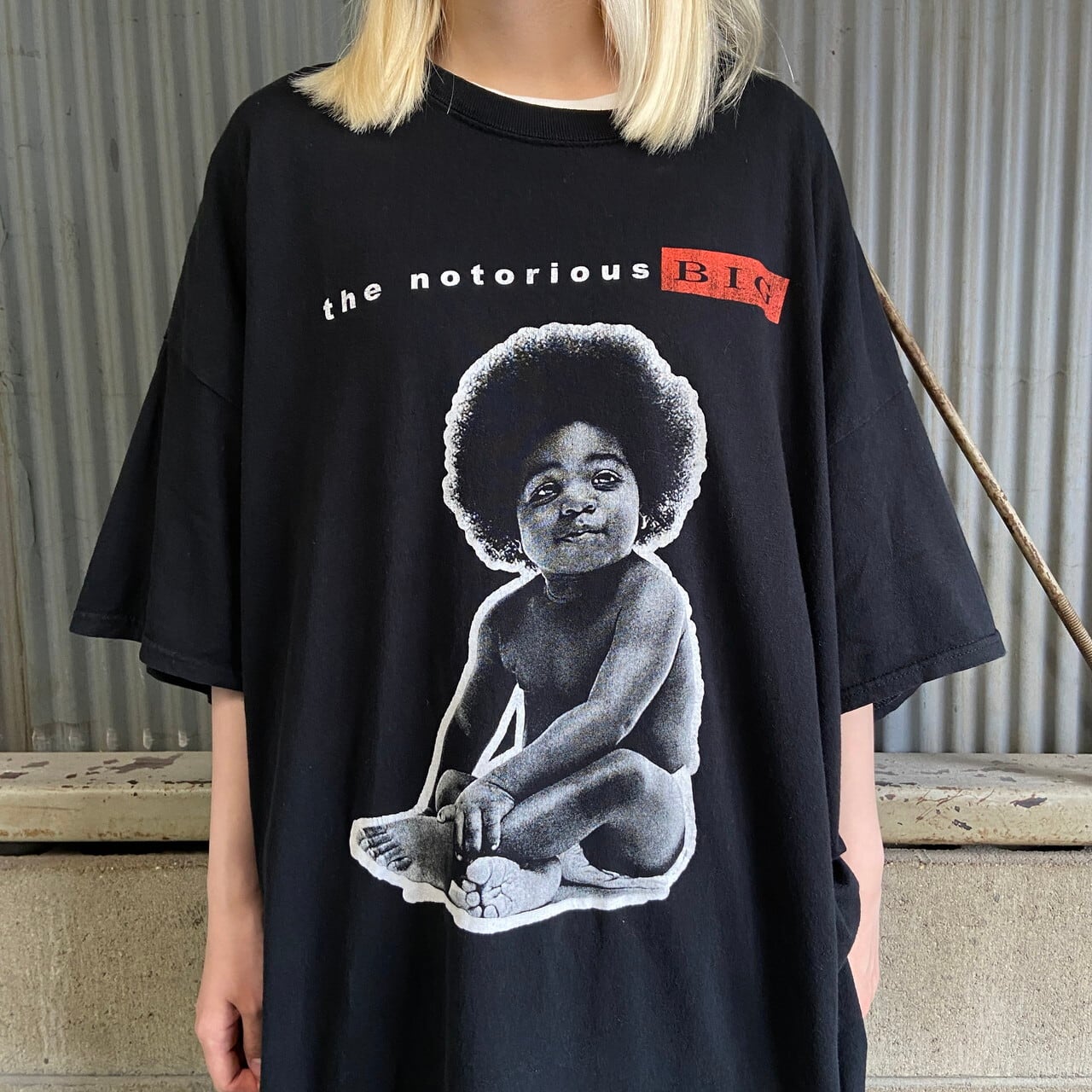 スーパービッグサイズ ノトーリアスB.I.G フォトプリント ラップ バンドTシャツ メンズ3XL 古着 the notorious B.I.G.  アーティスト ブラック 黒 大きいサイズ【Tシャツ】【PS2307T】 | cave 古着屋【公式】古着通販サイト