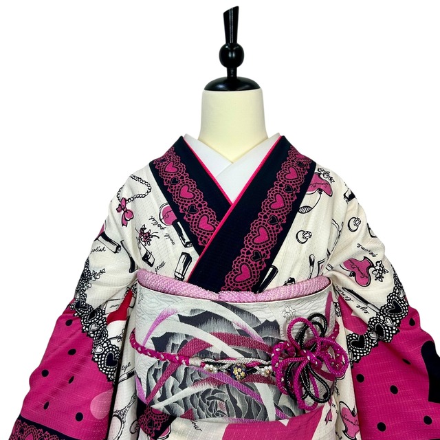 振袖レンタル フルセット F-022-MLサイズ