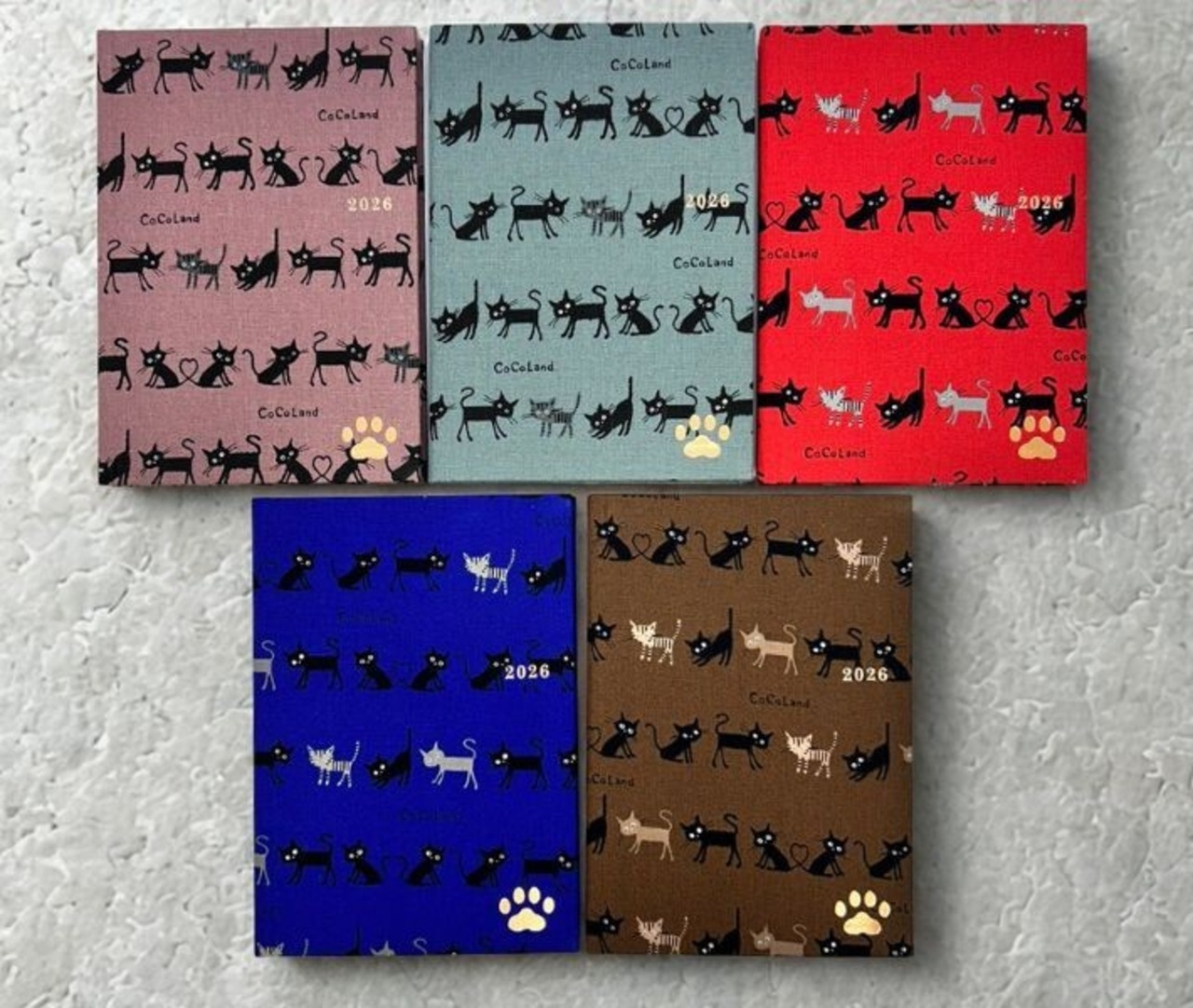 【2026ダイアリー】Diary CATS（ねこシリーズ）CoCo Land ハートフルキャット ブルー