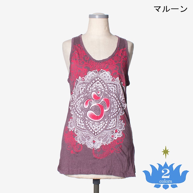 くしゅくしゅタンクトップ　オム2　Wrinkled Tank Top Om2