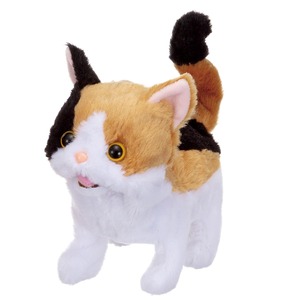 【努力特価】イワヤ(IWAYA) 電動 動物 猫 ぬいぐるみ ゆっくりあるいて、タタタッとダッシュ ピッコリーネ ミケ STマーク認証 3才以上 おもちゃ 電池で動くぬいぐるみ
