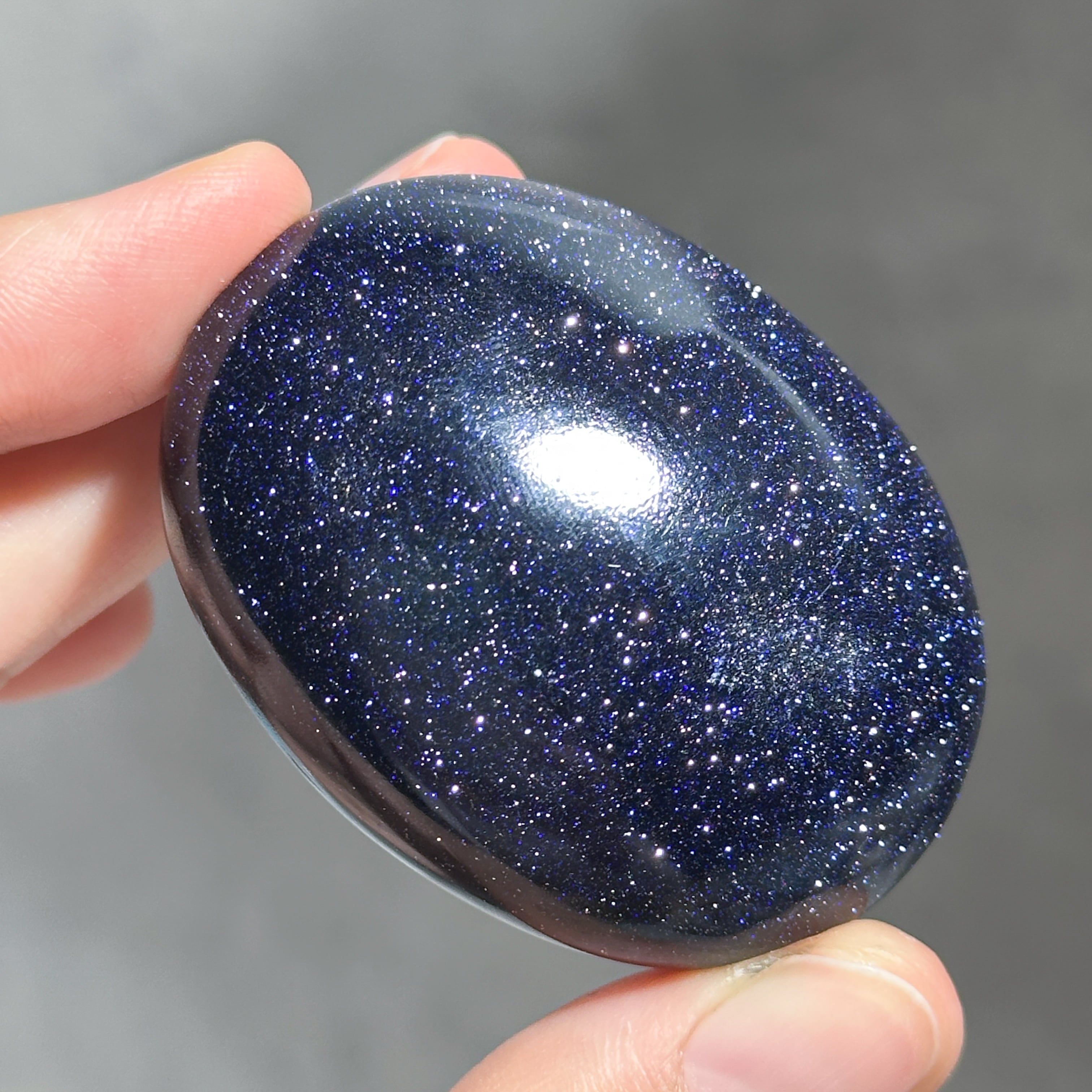 ブルーゴールドストーン パーム02◇ Blue Gold Stone ◇ 鉱物