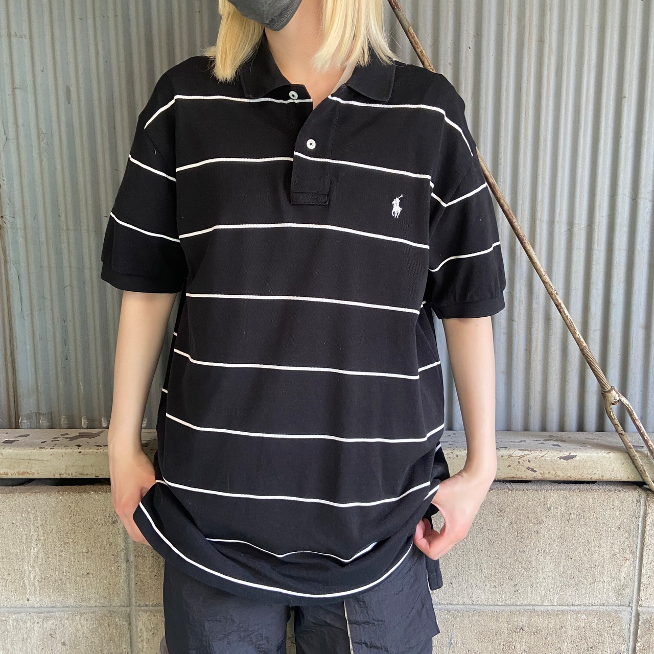 Polo by Ralph Lauren オールドラルフローレン ボーダー柄 鹿の子 