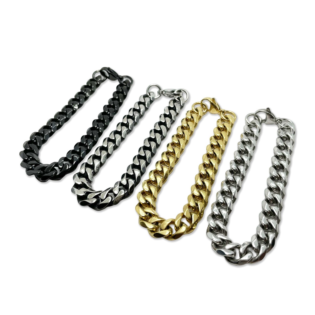 Chain Bracelet　Six-sided Single　3mm