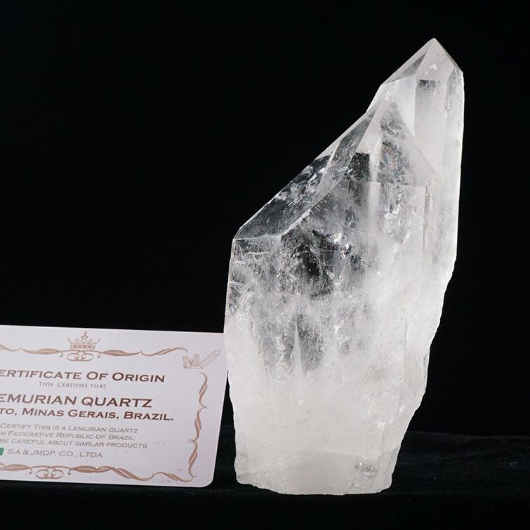 水晶 クラスター 原石 ツインクリスタル ブラジル ミナスジェライス州 コリント産 レムリアンシード 証明書付属 一点物 282-395