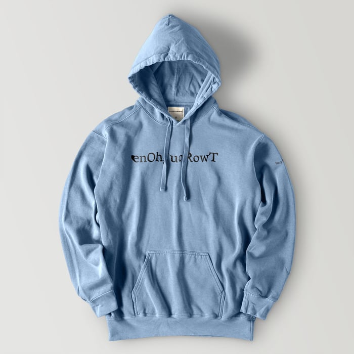 90s “ADIDAS” バレンシアガ元ネタ big trefoil logo navy hoodie