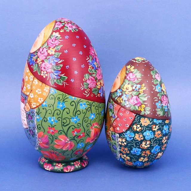 ナタリア・ダノヴァ作 たまご型マトリョーシカ 5個型