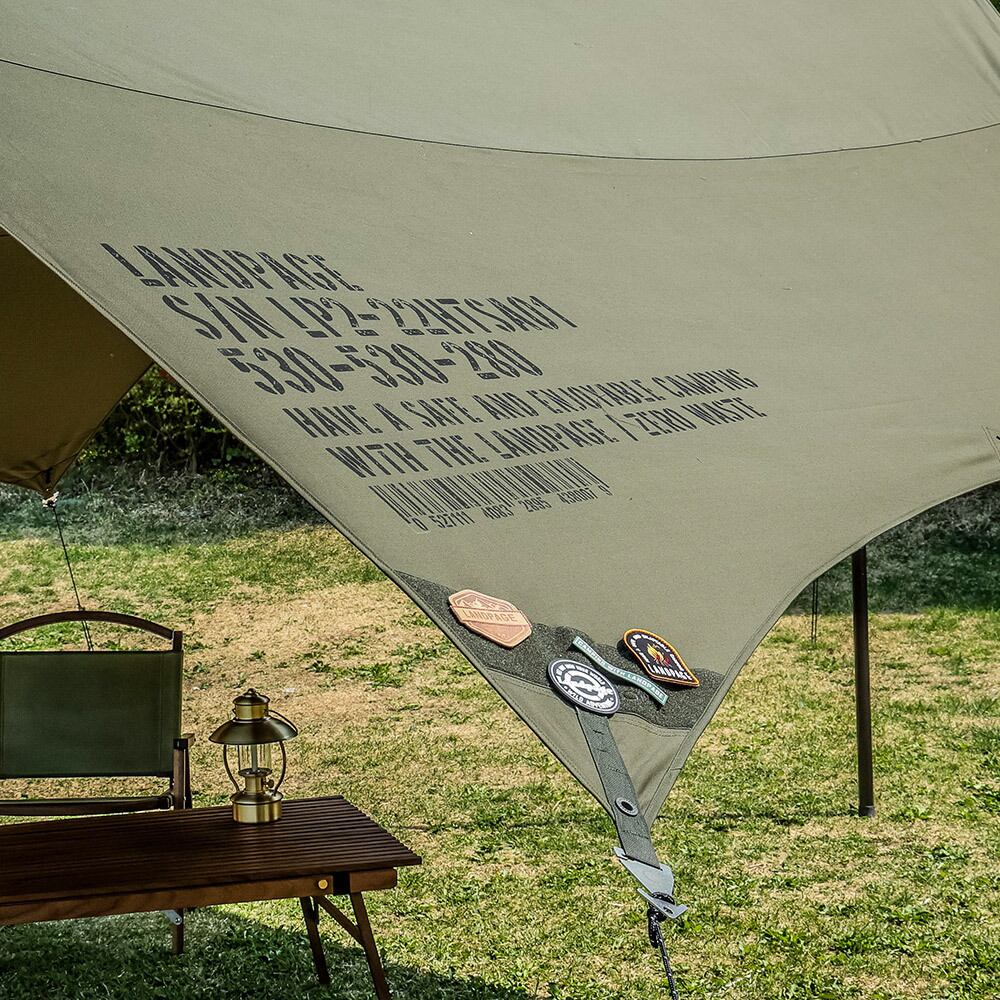 LAND PAGE】 HEXA TARP LIZARD WOODY(KHAKI) | GOLDEN FOREST
