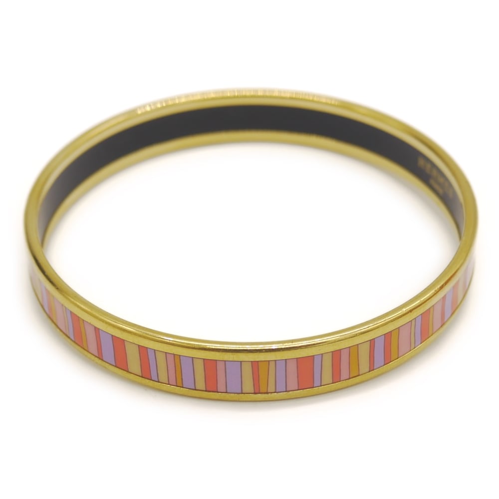 HERMES エルメス エマイユPM バングル GP/マルチカラー Y05120