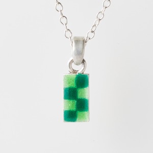 CHECK green & kiwi - necklace -