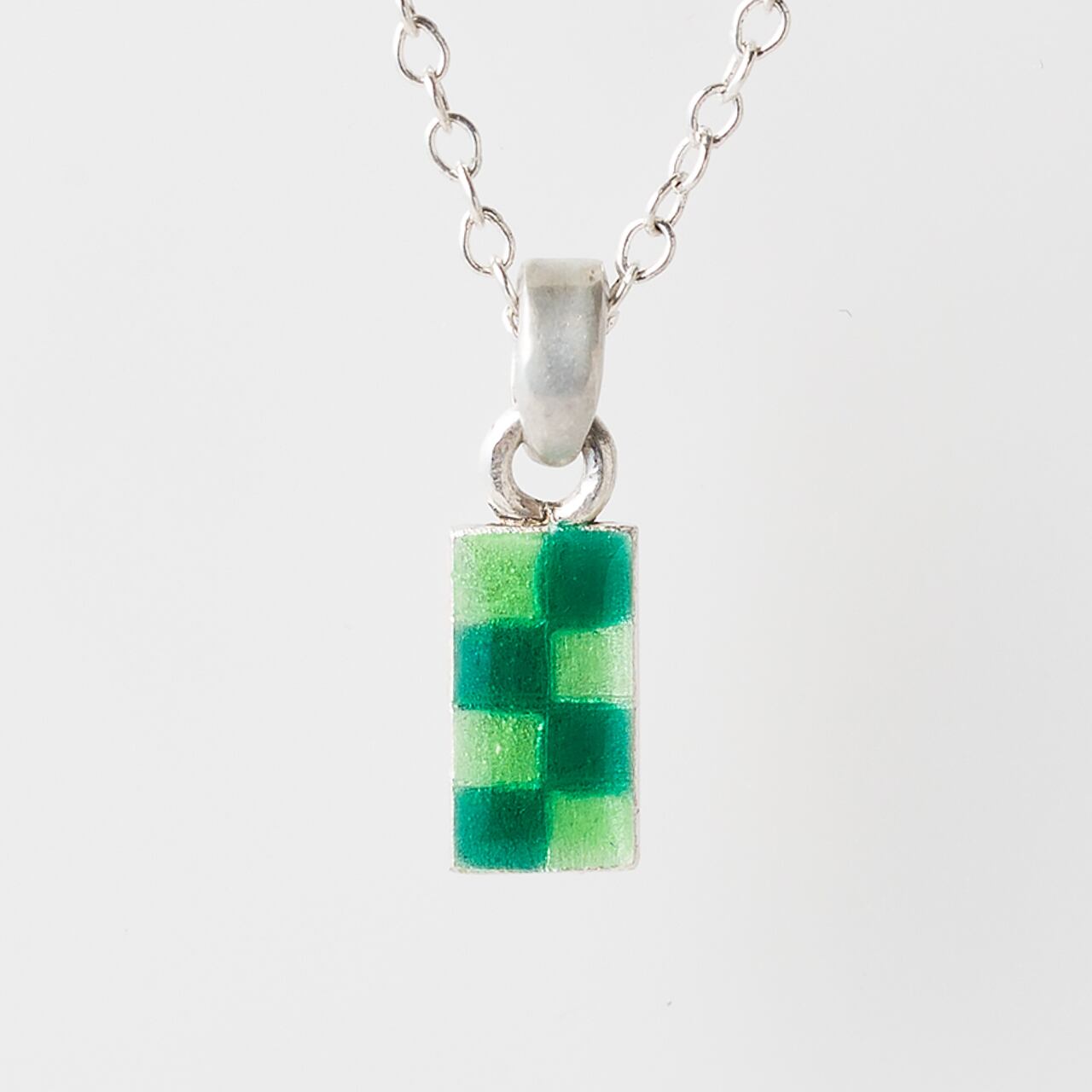 CHECK green & kiwi - necklace -