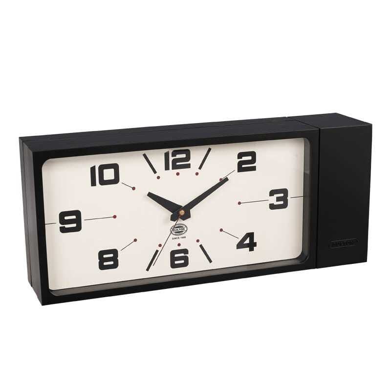 【DULTON】DOUBLE FACE CLOCK RECTANGLE / BLACK