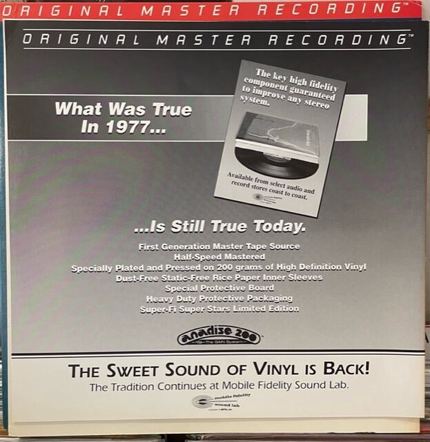 LP Jean Michel Jarre / Oxygene MFSL 激レア Jean Michel Jarre 