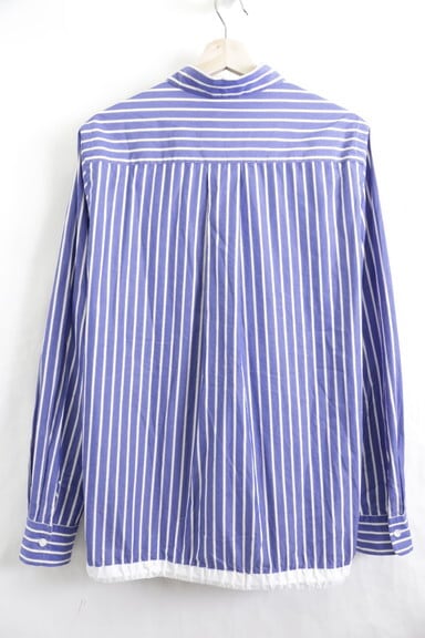 SACAI DRAWSTRING STRIPE SHIRT 3 BLUE/WHITE SCM-012 80JF6950 SACAI DRAWSTRING STRIPE SHIRT 3 BLUE/WHITE SCM-012 80JF6950