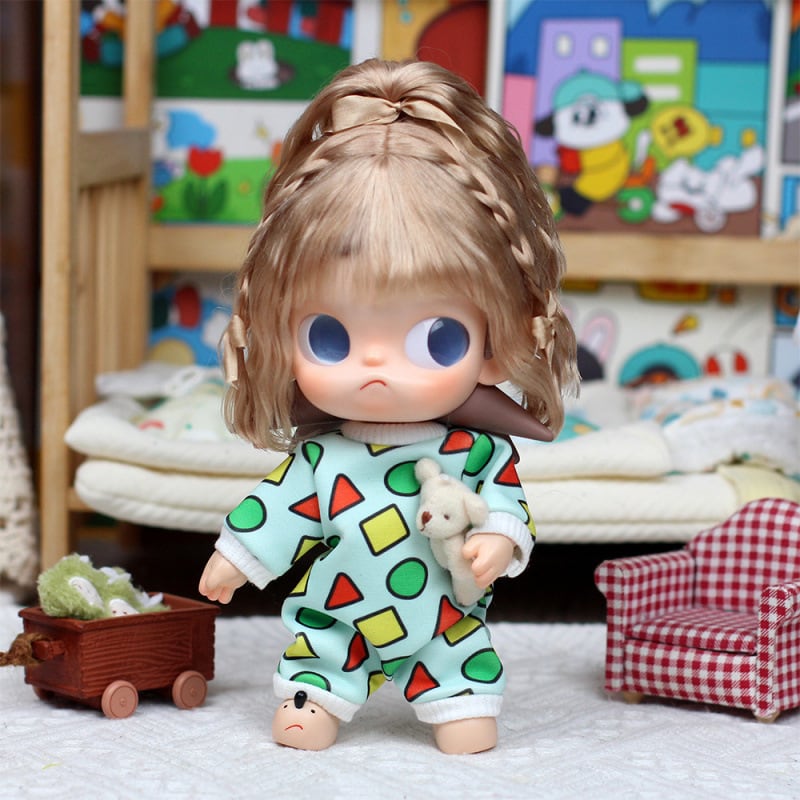アクリル 透明展示ケース Labubu 4代対応 ぬいぐるみ用 6個ドール収納