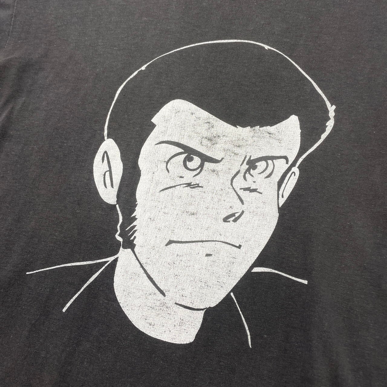 ルパン三世 キャラクター プリントTシャツ メンズM 古着 ヴィンテージ