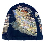 【bomber48】Msize 再構築リバーシブル着物ボンバー KIMONO reversible BOMBER JACKET