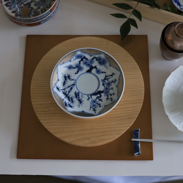 AS 白木　8寸深プレート