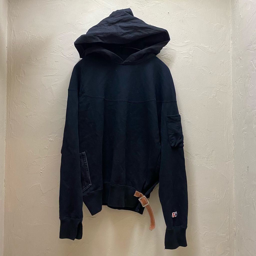 SUNSEA サンシー 21SS 第7のパーカー ブラック 21S08【代官山05