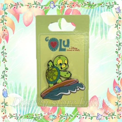 公式 オル ピンバッジ(2) 波乗り ハワイ限定 アウラニ ディズニーリゾート Olu ダッフィーのお友達 亀 カメ ダッフィー&フレンズ グッズ
