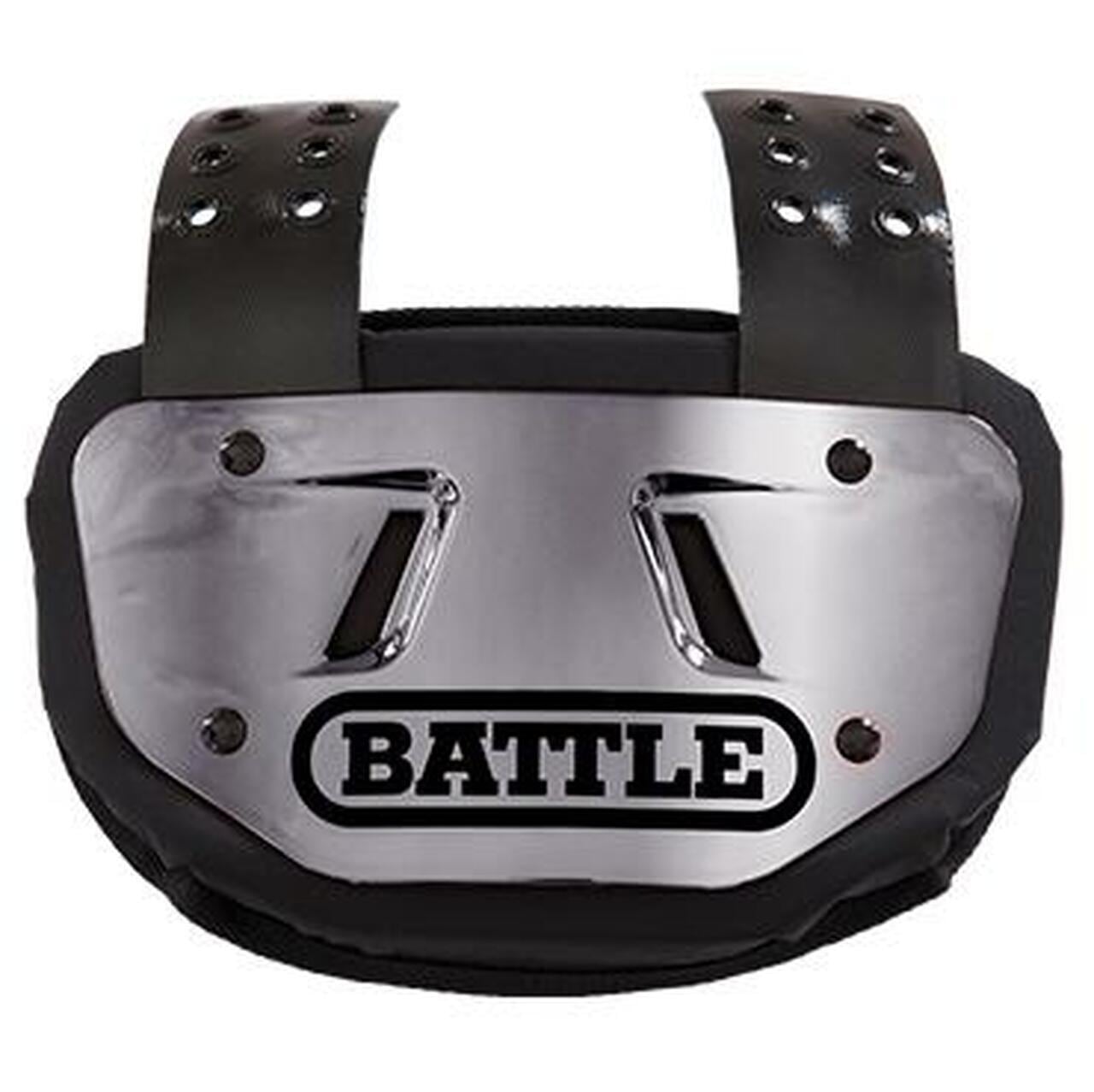 BATTLE バックプレート メタリックシルバー アメフト プロテクター
