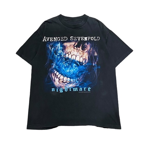 AVENGED SEVENFOLD used s/s tee SIZE:-